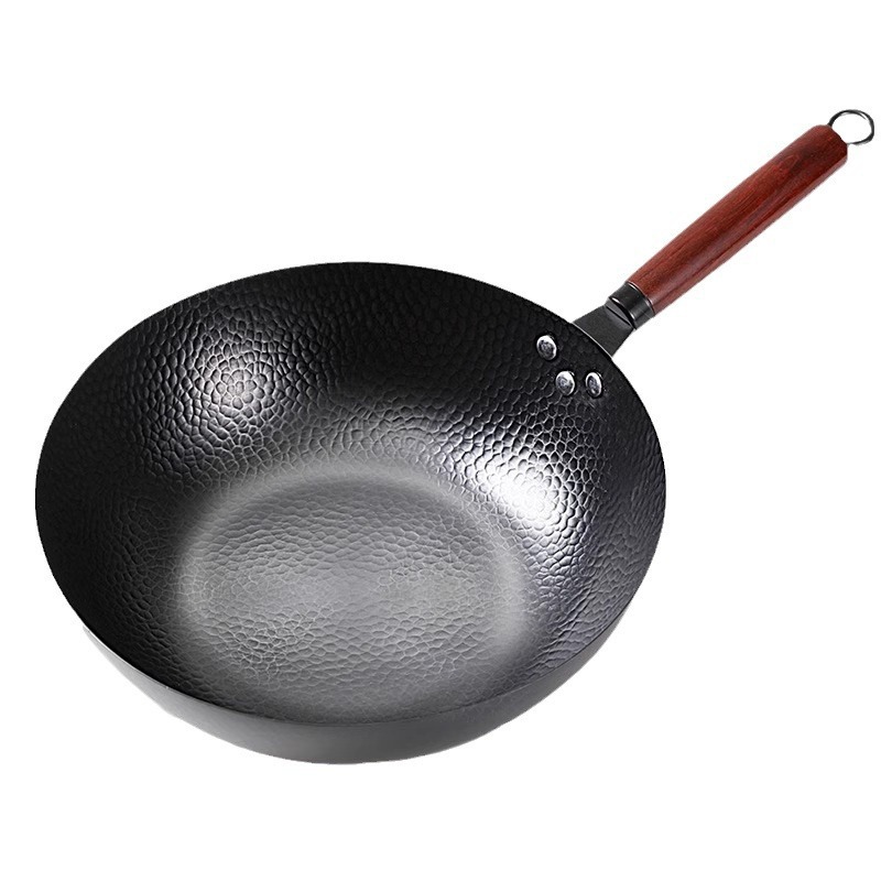 olla de verduras de hierro antigua sin recubrimiento no pegajoso para cocinero electromagnético de gas para cocinero