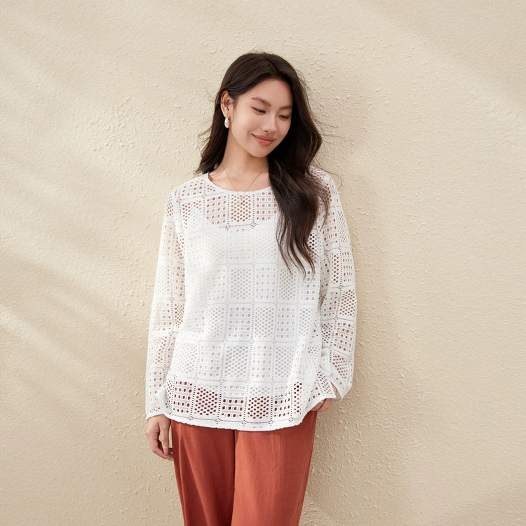 【Star Mist Soft Shadow】Тонкий вязаный свитер в ленивом стиле для женщин больших размеров, новый летний стиль для пышных женщин.