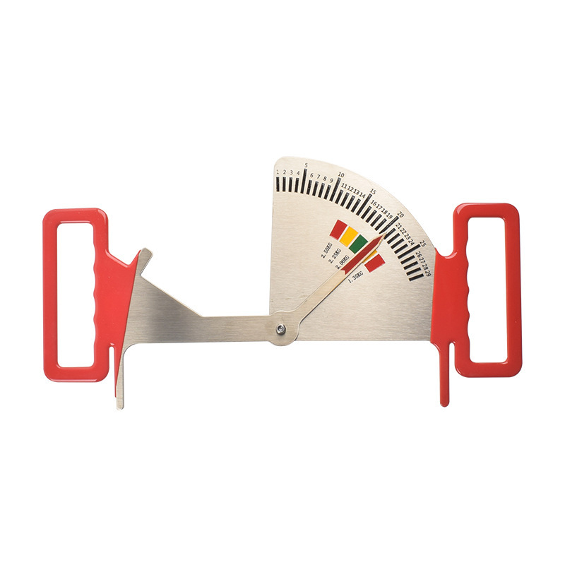 Calibrador de alimentación de acero inoxidable para cerdos guía de medición de estado de cerdas embarazadas calibrador de alimentación de cerdos