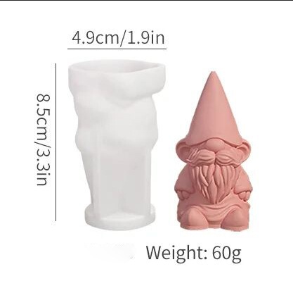 クリスマスの顔のない公仔のドワーフのシリカゲルの鋳型diyのドワーフの香薫のろうそくの鋳型の石膏の滴のゴムの鋳型|undefined
