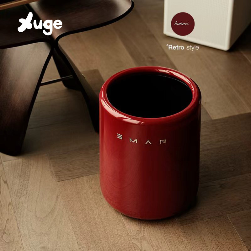 Trash Can with a High-End, Light Luxury Feel, Without Lid, Large Capacity, Suitable for Bathroom, Toilet, Living Room, and Home Use Trash Can with a High-End, Light Luxury Feel, Without Lid, Large Capacity, Suitable for Bathroom, Toilet, Living Room, and Home Use