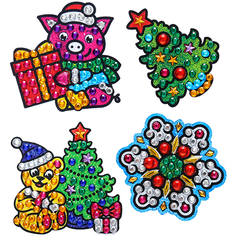 2024 nuevo estilo 5d princesa de dibujos animados pegatinas gratis pintura de diamantes artesanía para niños pegatinas decorativas de bricolaje pegatinas de refrigerador