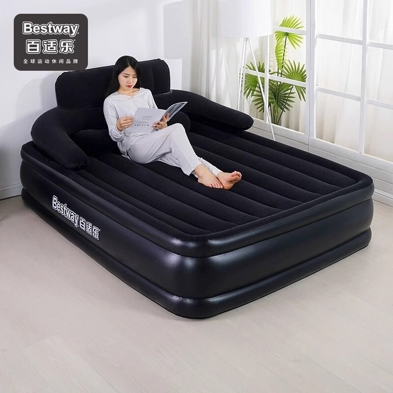 Bestway Inflatable Bed Household Double Person Single Thickened Portable Outdoor Inflatable Mattress Camping Inflatable Cushion Bed
