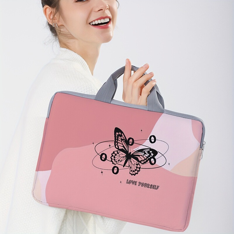 Cross-border new butterfly letter figure computer bag soft notebook fabric cover for 15 inch notebook computer Cross-border new butterfly letter figure computer bag soft notebook fabric cover for 15 inch notebook computer