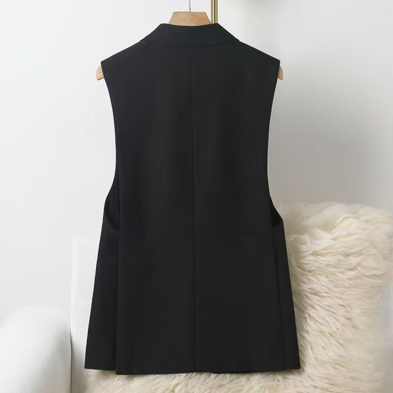 Black Sleeveless Suit Vest for Women, Slimming Jacket, 2026 Spring and Autumn New Style, High-End Vest for Women Black Sleeveless Suit Vest for Women, Slimming Jacket, 2026 Spring and Autumn New Style, High-End Vest for Women