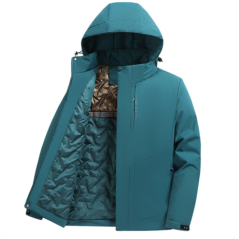 2023 Invierno nuevo abrigo de algodón acolchado para hombres a prueba de viento impermeable antiestático a prueba de humedad a prueba de aceite a prueba de frío anti-decoloración más tamaño Abrigo acolchado de algodón