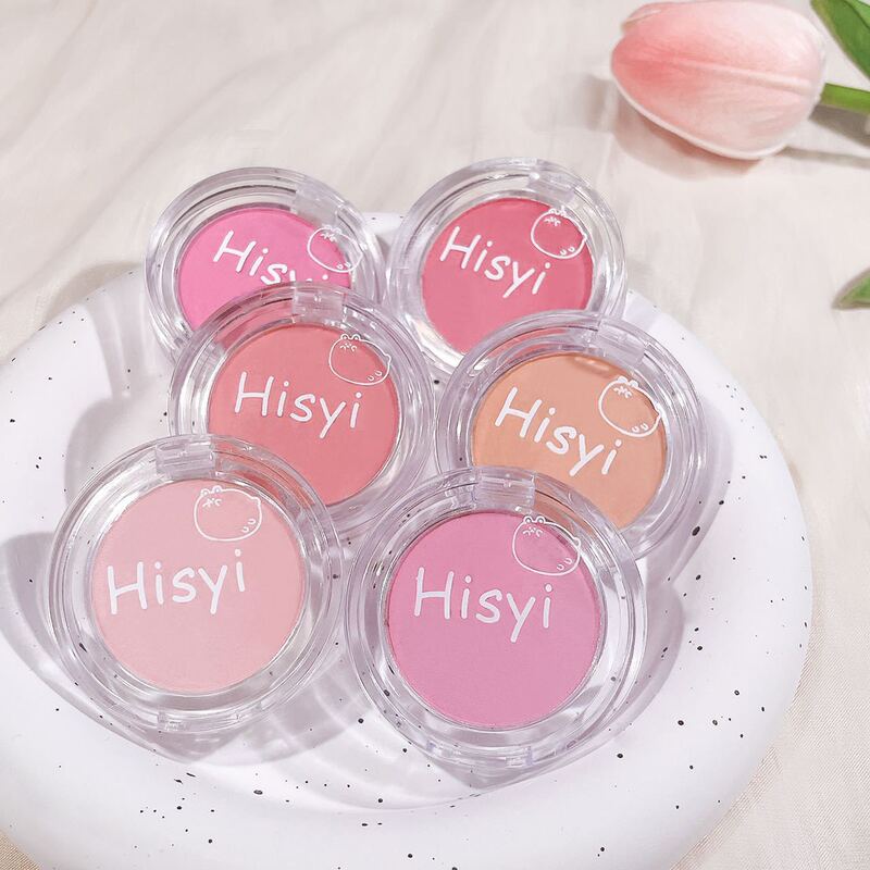 HISYI soft mist slightly tipsy monochrome blush plate matte natural brightening color plain makeup rouge female students HISYI soft mist slightly tipsy monochrome blush plate matte natural brightening color plain makeup rouge female students