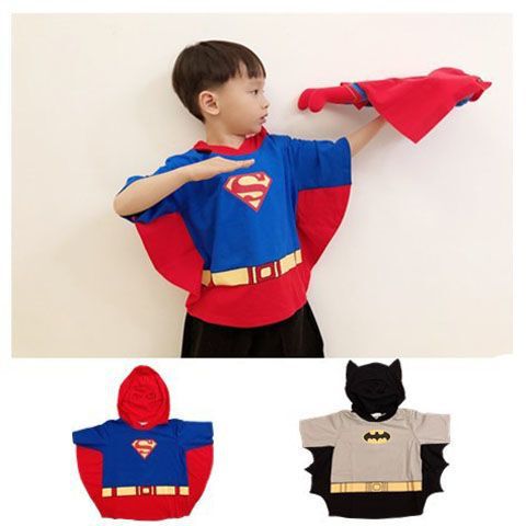 Batman Children's Cotton Short-Sleeve Hooded Sweatshirt Unisex Baby Top Undershirt Summer Baby Performance Outfit Batman Children's Cotton Short-Sleeve Hooded Sweatshirt Unisex Baby Top Undershirt Summer Baby Performance Outfit