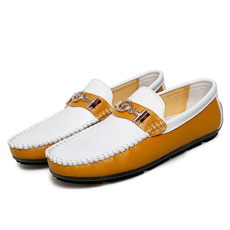 Бобовые ботинки 2023 новые британские кожаные ботинки Lefu обувь один педаль автомобильная обувь