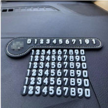 创意仰望天空学园小动物卡通临时停车电话号码牌挪车牌底座停车卡