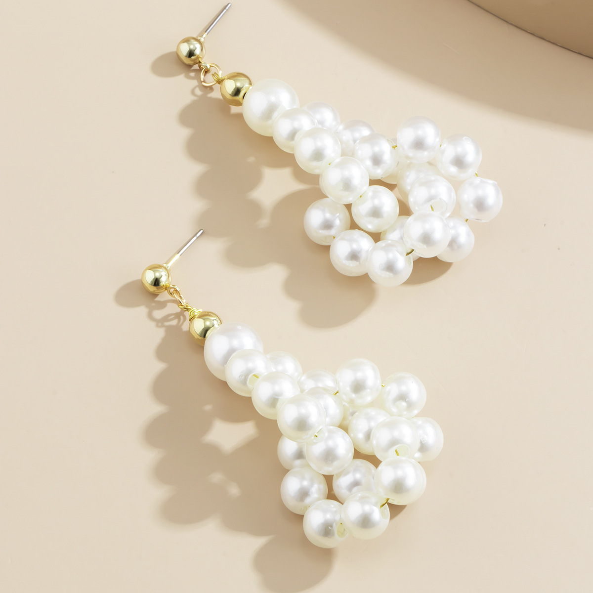 Fashion Baroque Irregular Imitation Pearl Earrings display picture 6