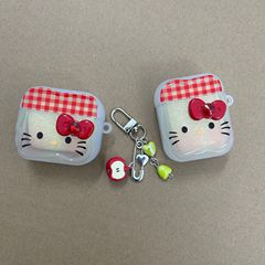 かわいい漫画kt猫適用airpods4保護セットアップルairポッドプロ2イヤーケース1/2世代3世代