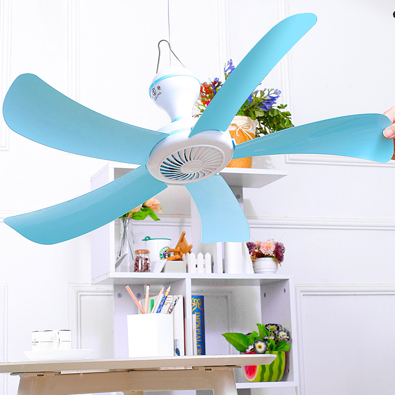 Factory Direct Supply Small Portable Ceiling Fan Quiet Mini Fan Household Mosquito Net Ceiling Fan Student Dormitory Small Electric Fan