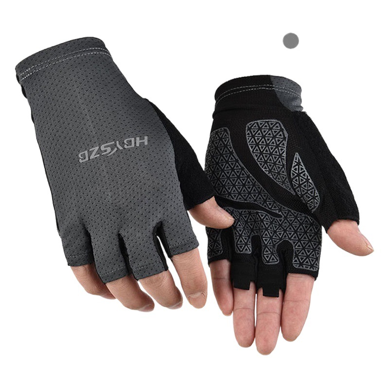 Guantes de ciclismo de bicicleta de verano para hombres y mujeres, superficie de malla de protección solar, transpirable y de secado rápido, ciclismo de fitness, pesca antideslizante