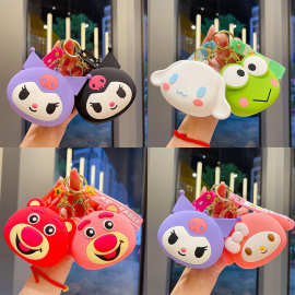 爆款卡通零钱包钥匙扣硅胶耳机收纳包包挂件钥匙链精致小礼品批发