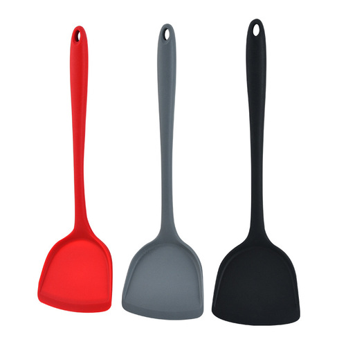 Extended high temperature resistant all-inclusive silicone spatula kitchen utensils household kitchen utensils cooking spatula silicone spatula wholesale