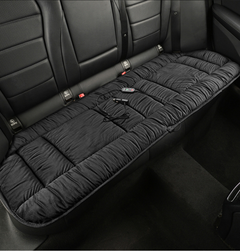 New Car Seat Cushion Seat Cover Graphene Winter Short Plush Heated 12V Universal Seat Cushion Wholesale