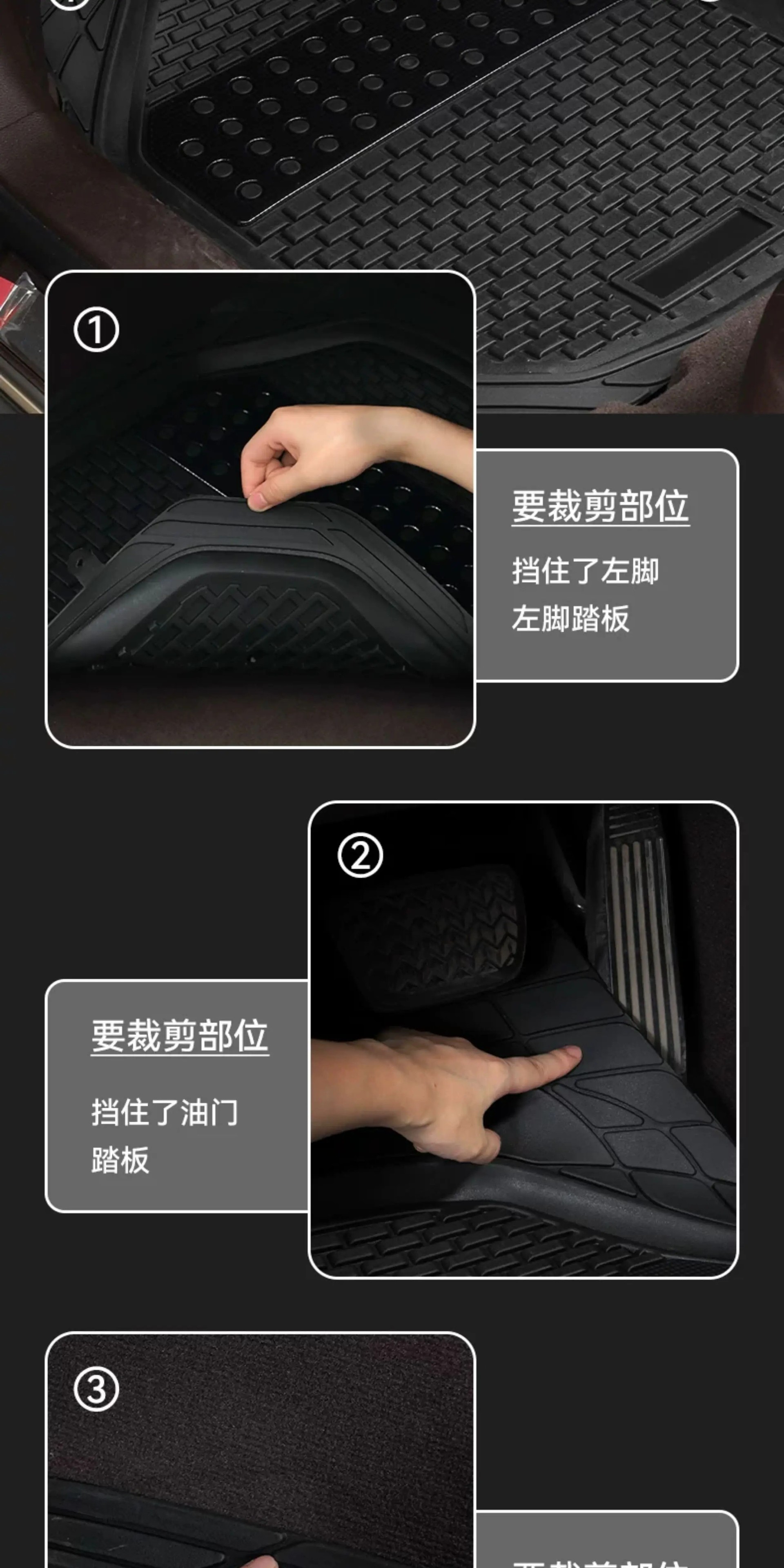 New universal car floor mat for the driver's side, waterproof, non-slip, dirt-resistant, cuttable silicone carpet-style mat