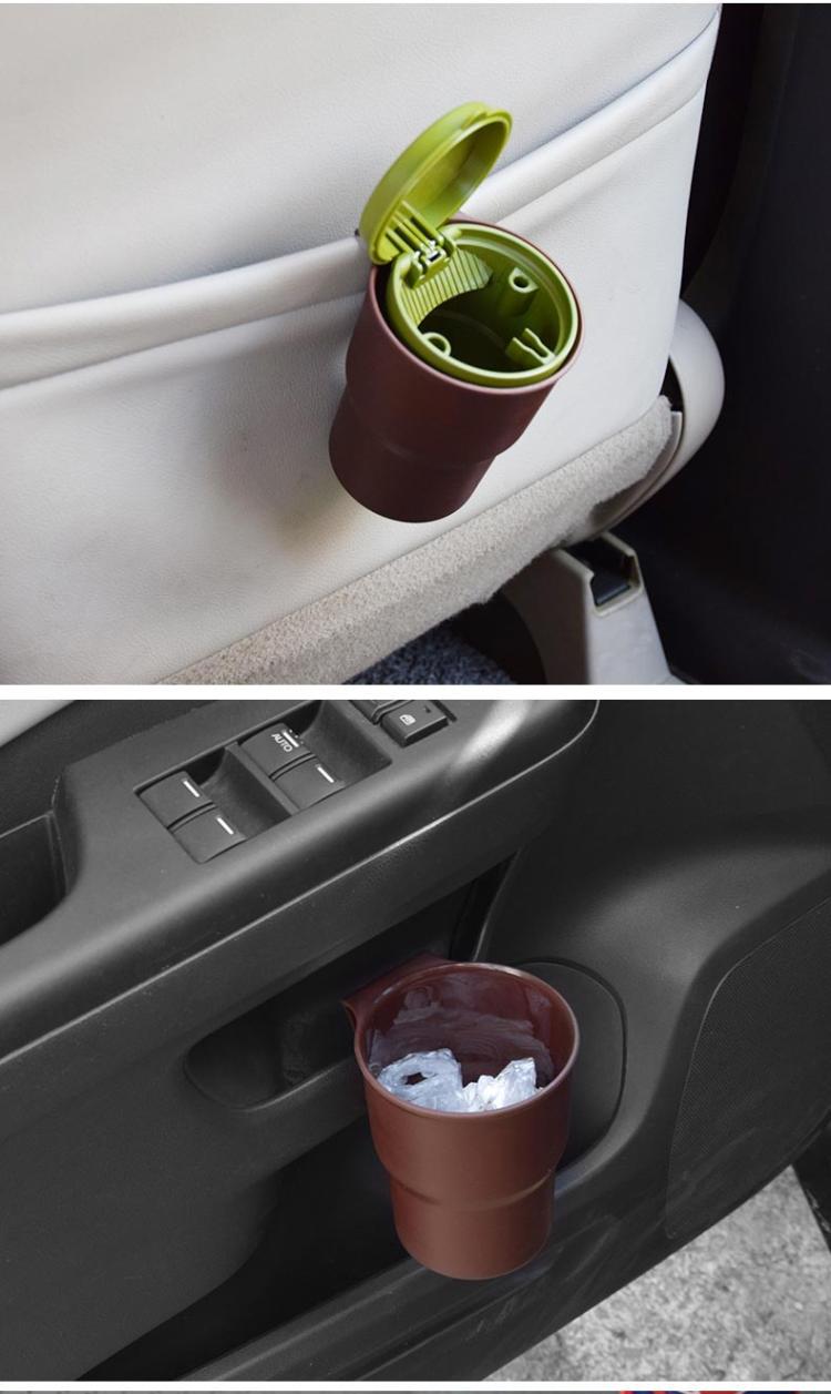 Car-mounted multifunctional portable water cup holder car air outlet water cup holder storage box trash can beverage holder