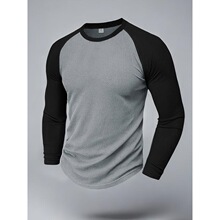 K 16286 Men's Round Neck Long Sleeve Sweater ��ʿ�����