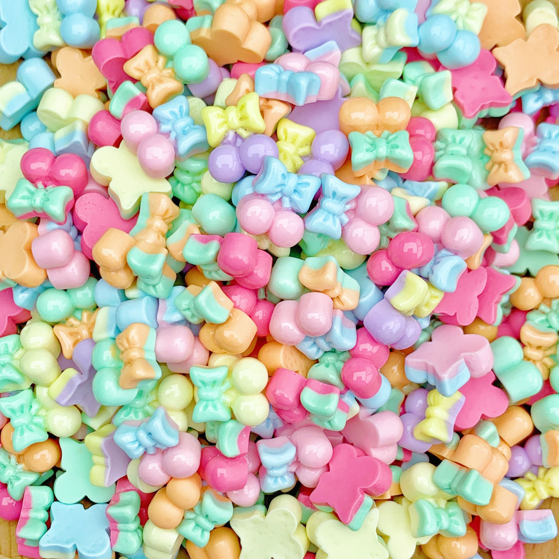 Mini cuatro-ángulo accesorios de resina nebulosa tamaño pequeño joyería de uñas estrella color caramelo espárragos horquilla tocado Accesorios