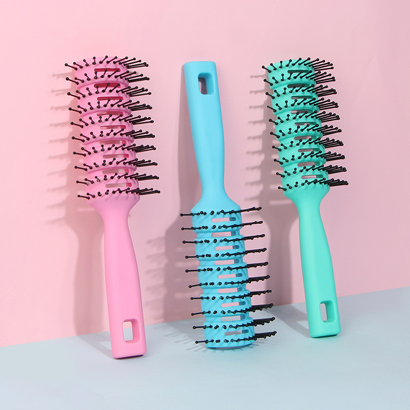 LUOTTSMen's Oil-head Styling Comb,Hair Comb,Rib Comb,Hollow Nylon Plastic Comb,Smoothing Hair Comb