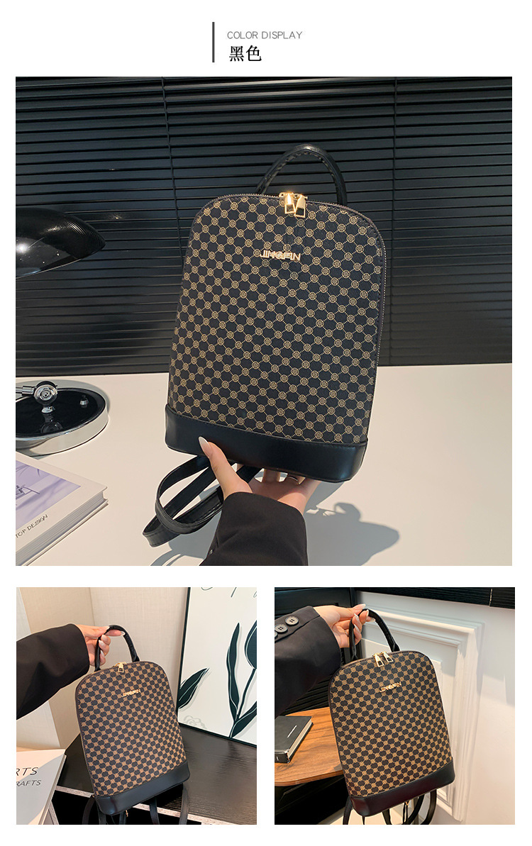 A stylish and trendy casual backpack for the 2024 autumn and winter season, featuring a large-capacity single-shoulder women's retro commuting crossbody bag undefined