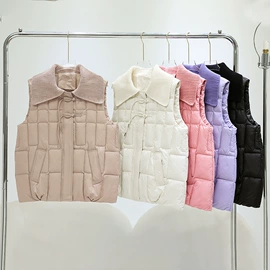 棉服背心;棉衣;女式马甲