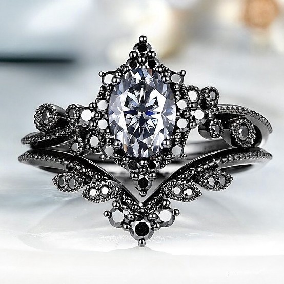 Sanjie Cross-border Hot Sale Luxury Engagement Ring European and American Women's Wedding Couple Pair Ring Fashion Zircon Ring