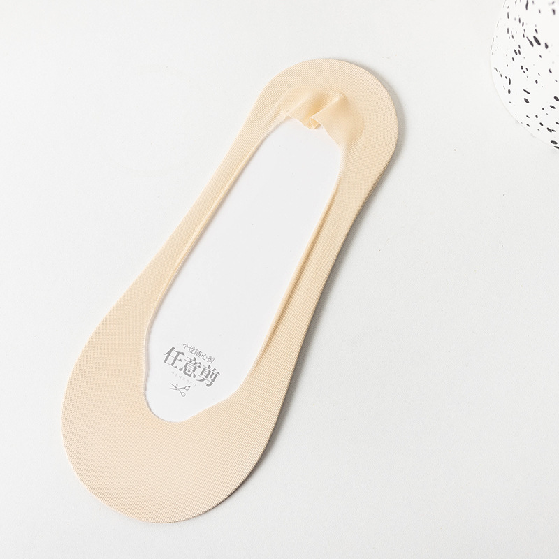 船の靴下の女性の夏の超薄型の氷の糸の靴下の女性の夏の綿の底の浅い口のコンタクトレンズのシリコンの滑り止めはついていません。|undefined