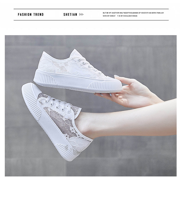 Student mesh neue sommer dünne kleine duft stil dicke sohle spitze weiß sport bord schuhe für frauen_voghion.com