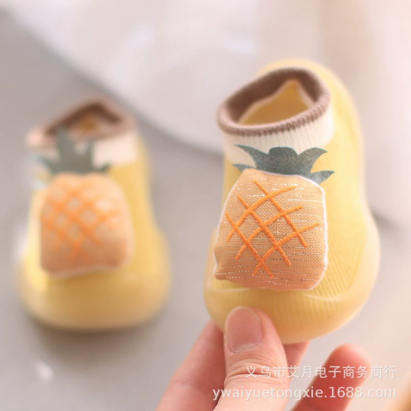 Напольные носки, детские носки, детские Нескользящие носки на толстой подошве для малышей, домашние весенне-осенне-зимние детские носки, детская обувь для пола