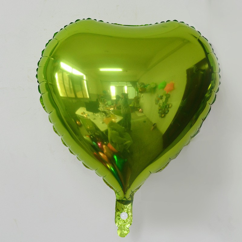 Película de aluminio en forma de corazón de 18 pulgadas tablero de luz monocromo amor globo cumpleaños boda graduación fiesta atmósfera decoración globo