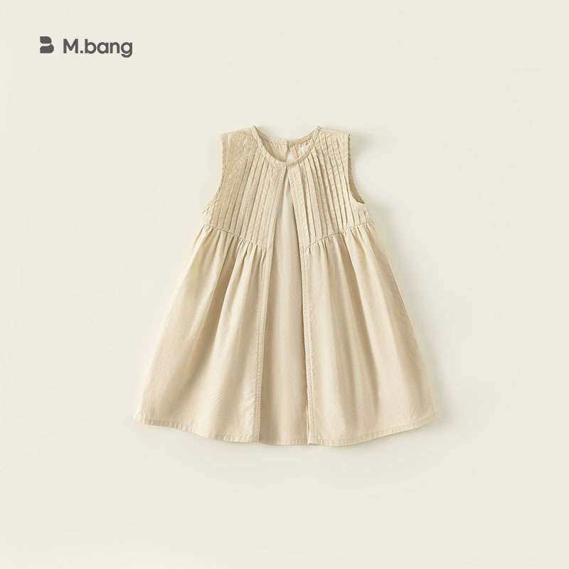 S.A.R. Ropa de niños para niñas simple color sólido vestido de niña sin mangas de verano nuevo vestido de niños de verano