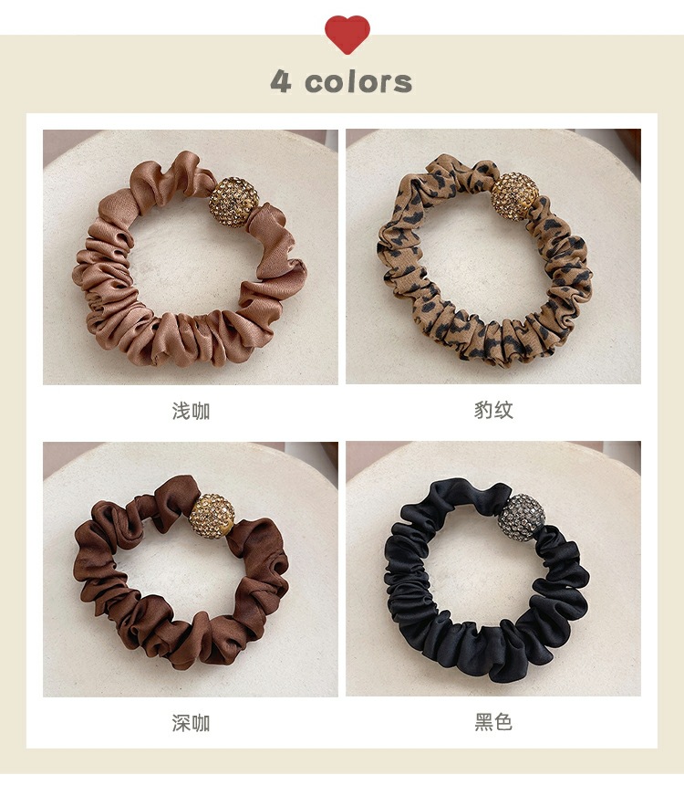 Coffee color full diamond ball sausage ring