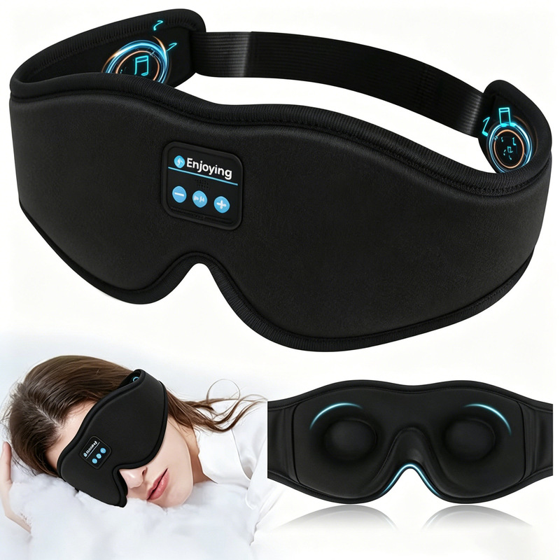 3D Stereo Bluetooth Sleep Mask Wireless Light-Blocking Memory Foam Waterproof Stereo Set 3D Stereo Bluetooth Sleep Mask Wireless Light-Blocking Memory Foam Waterproof Stereo Set