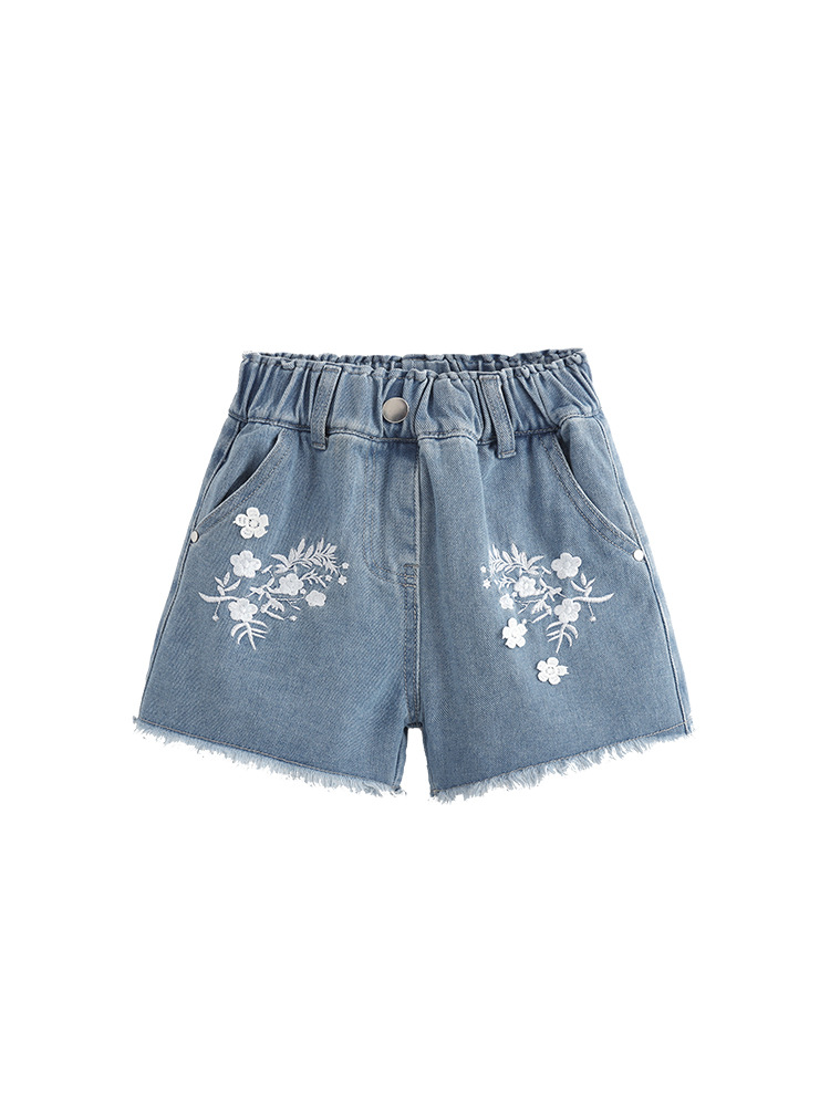 Malwee transfronterizo ropa de verano jeans de niñas nuevos jeans europeos y estadounidenses para niños pequeños y medianos lindos pantalones de niña image 5