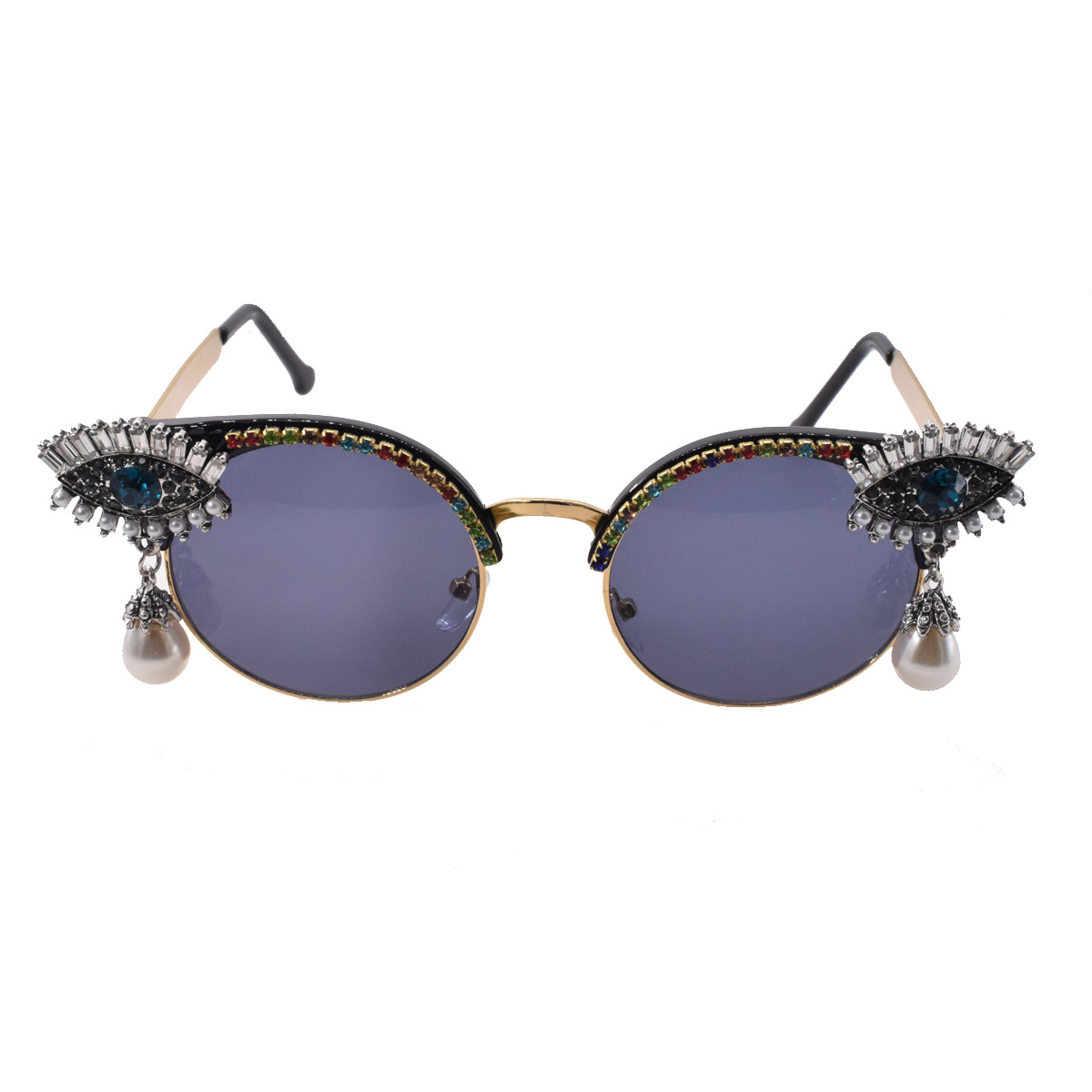 Fashionable brand sunglasses pearl