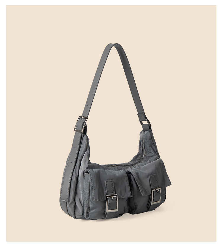 Borsa a tracolla in nylon versatile casual per ragazze di alta qualità, multitasche per motociclette da donna con una moda di nicchia, nuova_voghion.com