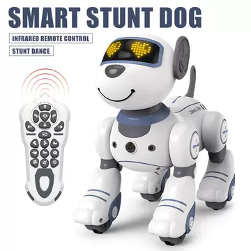 Cross-border intelligent remote control robot dog early education programming touch induction electric stunt simulation toy dog electronic pet - ShopShipShake