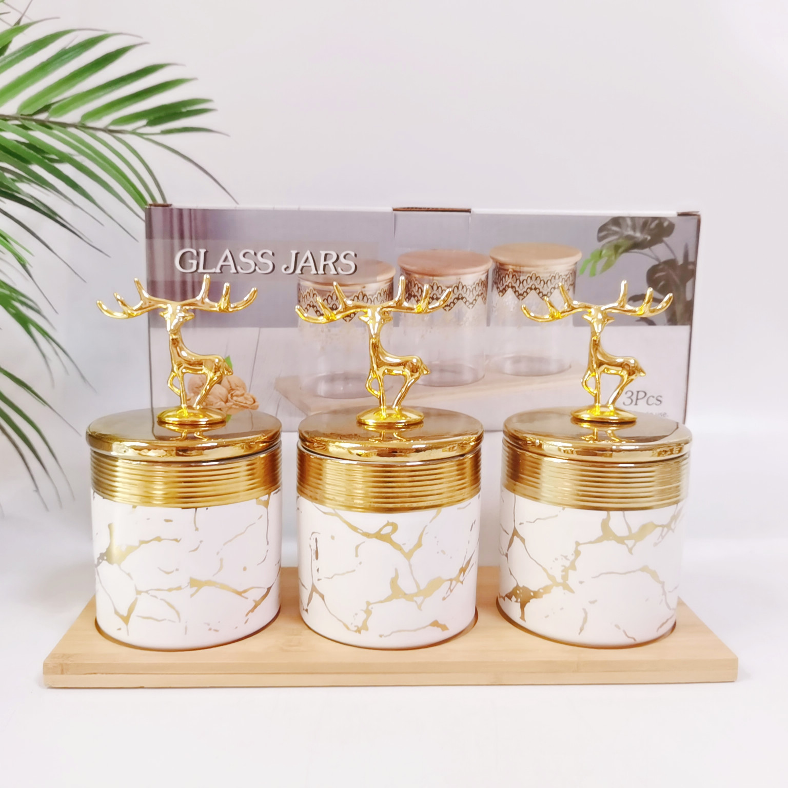 Tarro sellado de galvanoplastia transfronteriza tarro de condimento de cerámica mate Tarro de almacenamiento de cocina tarro de azúcar tarro de té de café traje