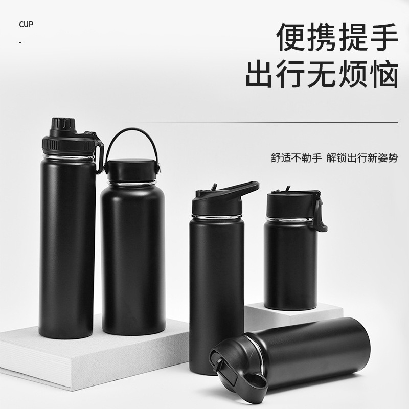 Comercio al por mayor transfronteriza 304 olla de espacio de acero inoxidable al aire libre montañismo deportes hervidor de gran capacidad americano Boca Grande taza de vacío