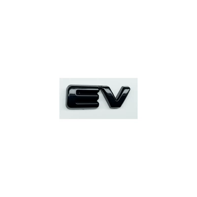 Car logo, BYD overseas vehicle emblems: ATTO3 - no-disassembly-required-glossy-black-cover-ev-logo-overseas-version