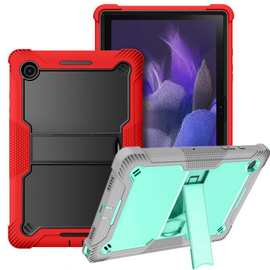 适用三星Tab A8 10.5保护壳iPad皮套S7/S8三防全包支架防硅胶撞色
