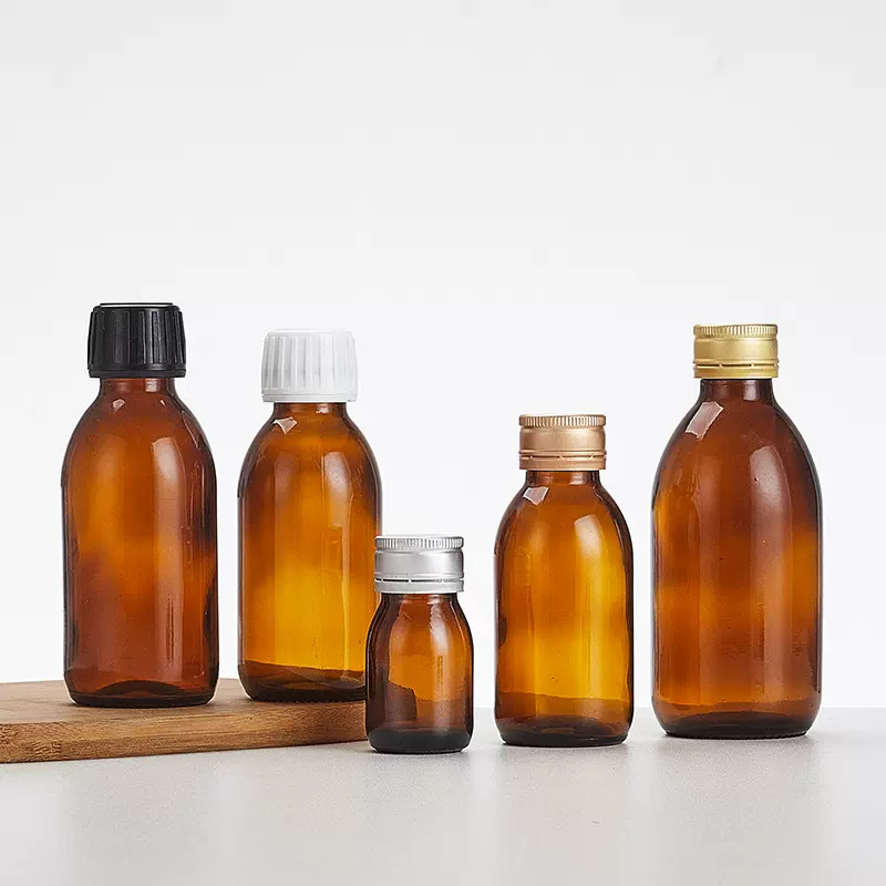 茶色口服液瓶避光药品瓶酵素饮品瓶糖浆瓶空瓶玻璃瓶厂家批发