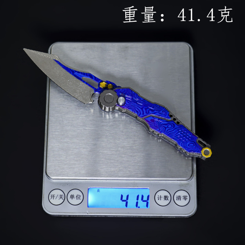 暗区突围周边S-07小刀具模型新款折叠弹跳刀合金武器金属玩具摆件|undefined
