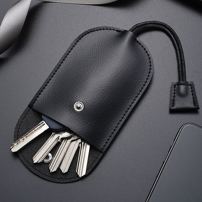 Soft Leather Multifunctional Key Bag Soft Leather Pull-Out Household Key Bag Silent Style Key Bag Portable Storage Bag