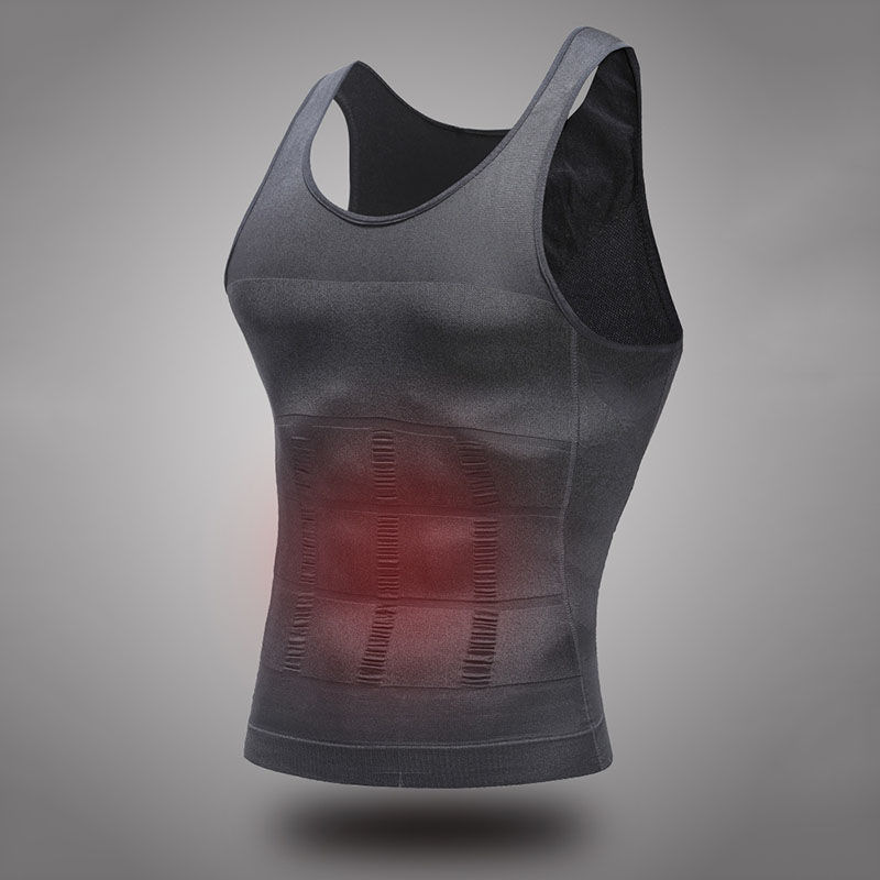 Men's Belly-High Tummy-Tightening Vest, Men's Shaping Corset, Corset, Waist-High Artifact, Thin Compression Bodysuit