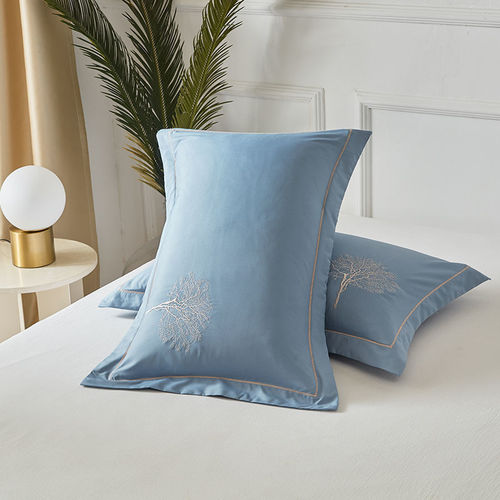Pillowcase 100% cotton new pillowcase brushed simple thickened soft 48x74 set one pair for adult single