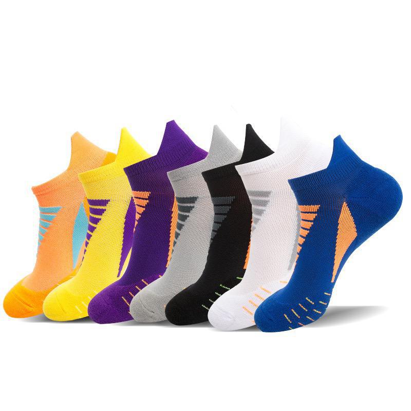 Sports Socks for Men and Women, Hiking and Running Socks, Short Socks, Boat Socks, Sweat-Absorbent Low-Cut Basketball Socks, Badminton Socks